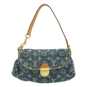 Louis Vuitton Monogram Denim Pleaty Semi Shoulder Bag